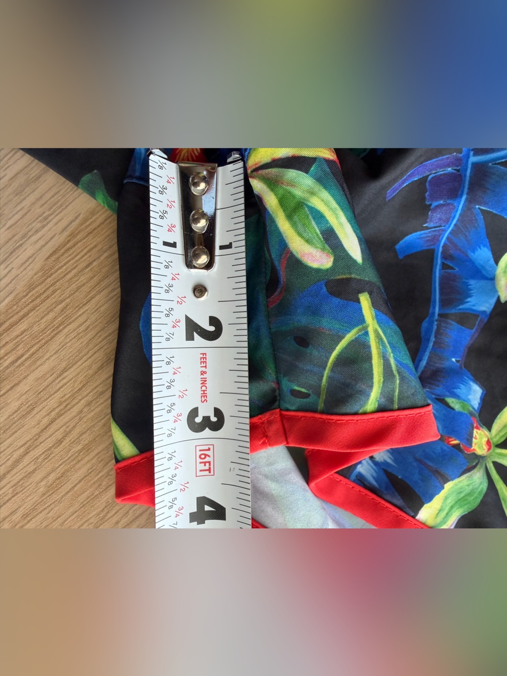 Nike Dr-Fit XL Tropical Floral Running Shorts w/ Red Trim - Picture 5 of 11
